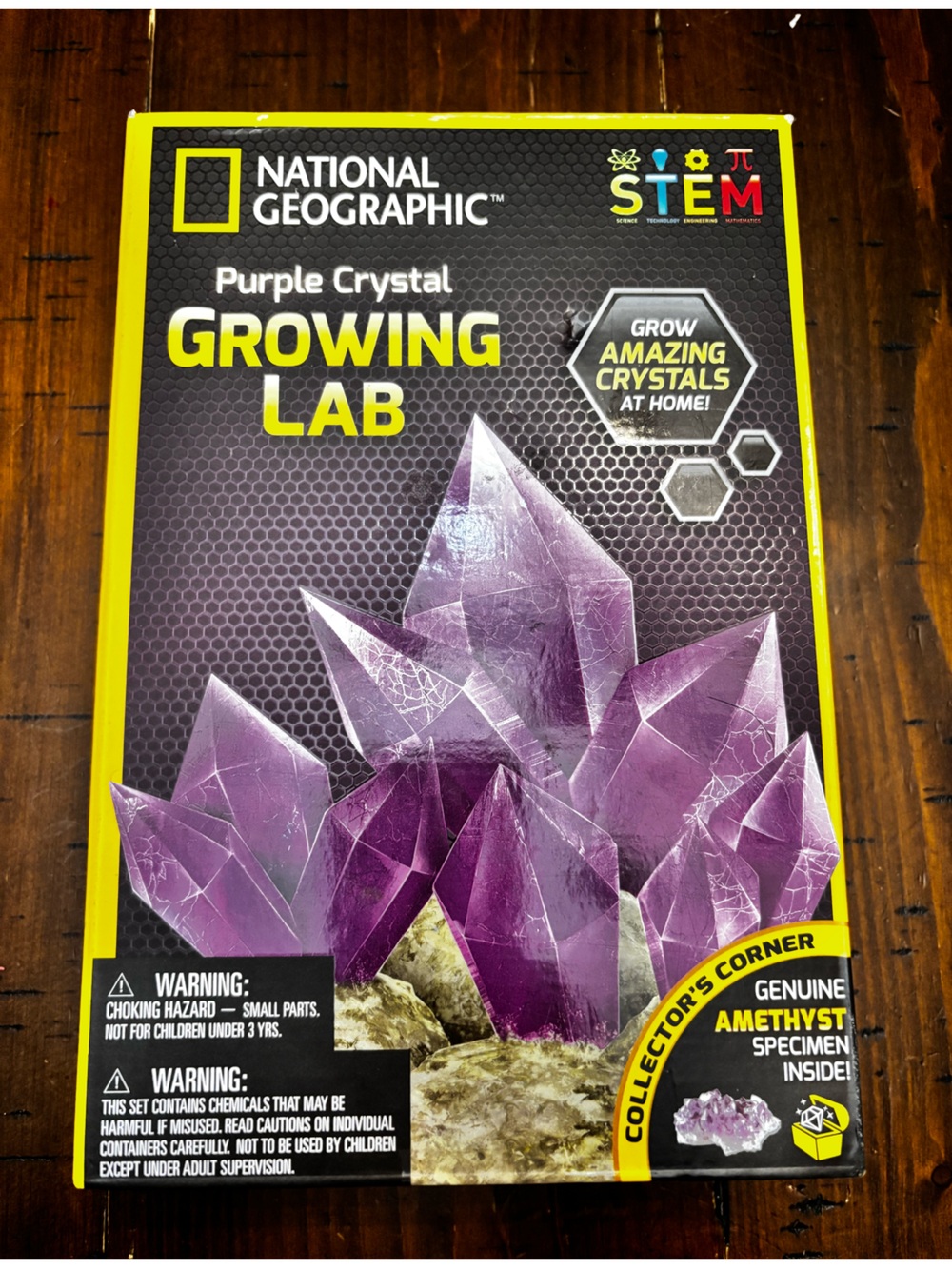 National Geographic Purple Crystal Growing Lab Kit